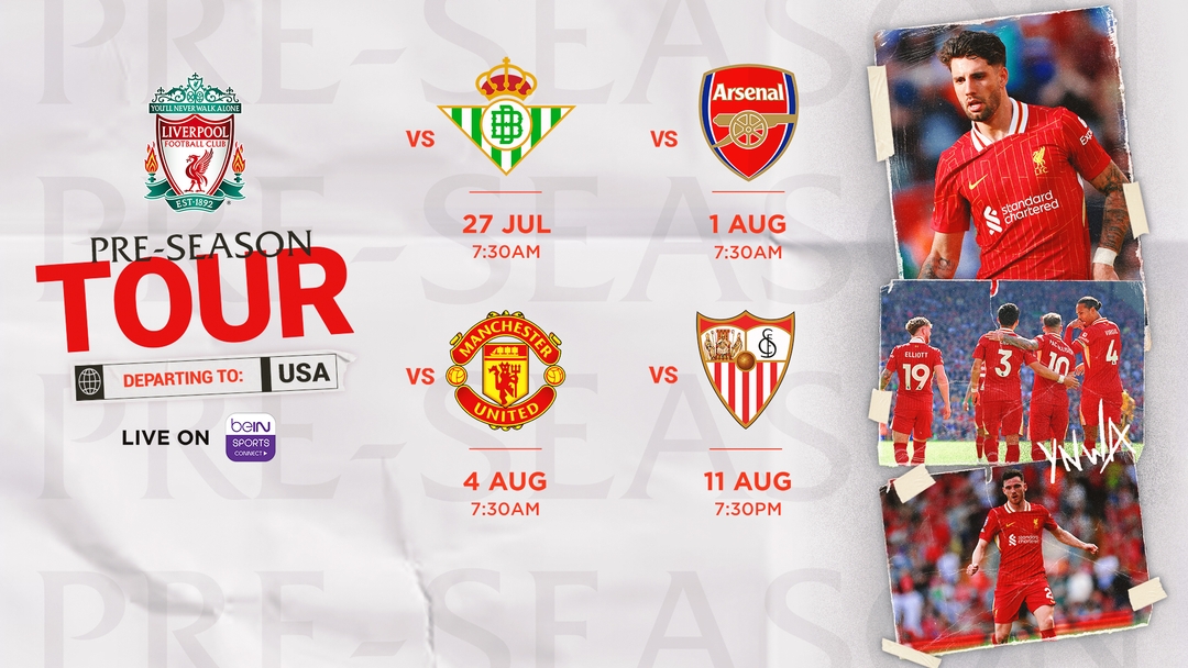 Catch Liverpool s pre season friendlies LIVE on beIN SPORTS CONNECT beIN SPORTS